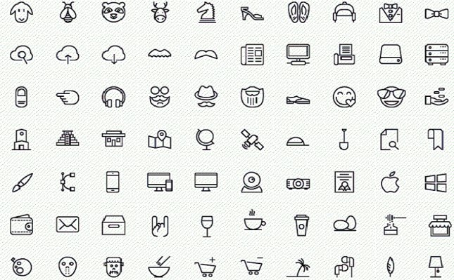 iOS 8 Icons Vector