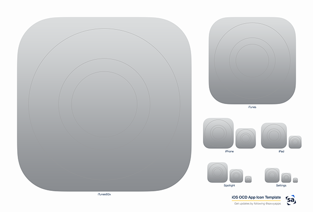 iOS App Icon Template