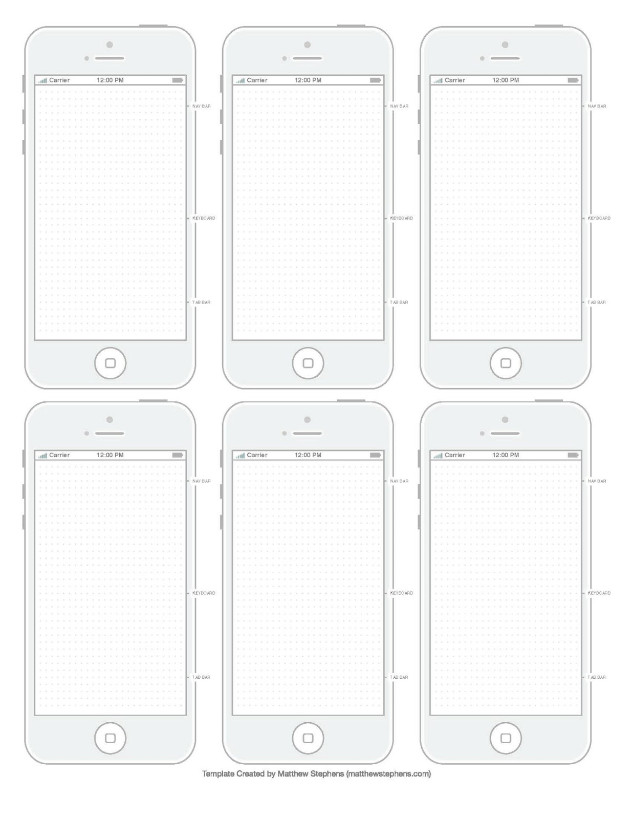 iPhone 5 Template Vector iPhone 5 Template Vector