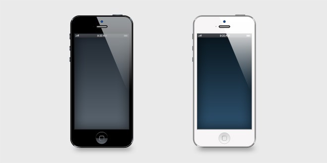 iPhone 5 Vector PSD iPhone 5 Vector PSD