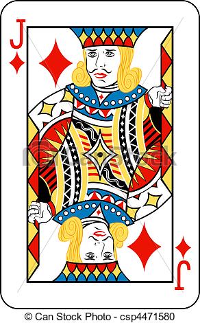Jack of Diamonds Playing Card Art Jack of Diamonds Playing Card Art