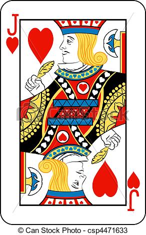 Jack of Hearts Playing Card Clip Art Jack of Hearts Playing Card Clip Art