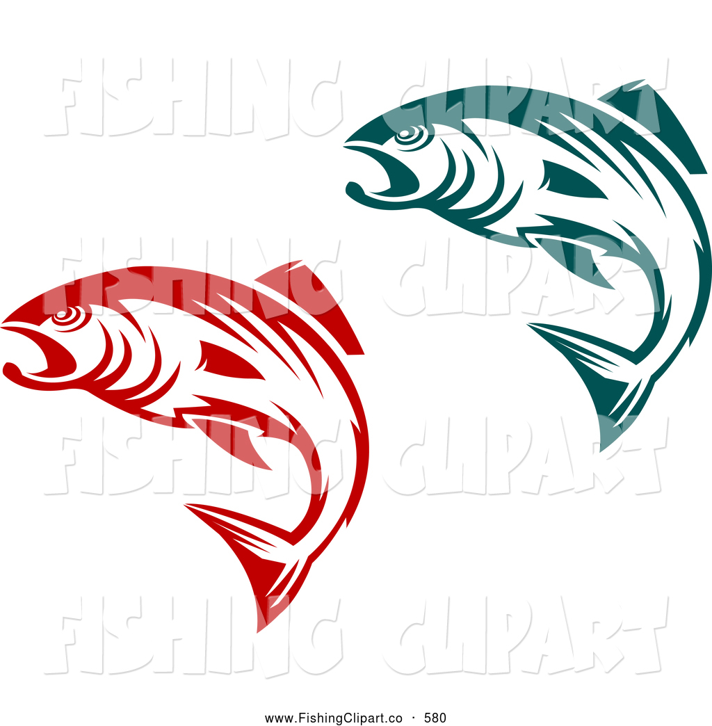 Jumping Fish Clip Art