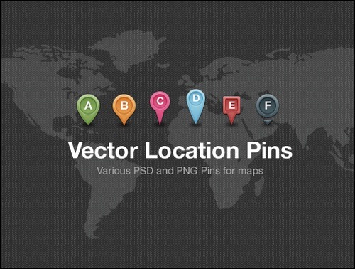 Location Map Pins Vector Free