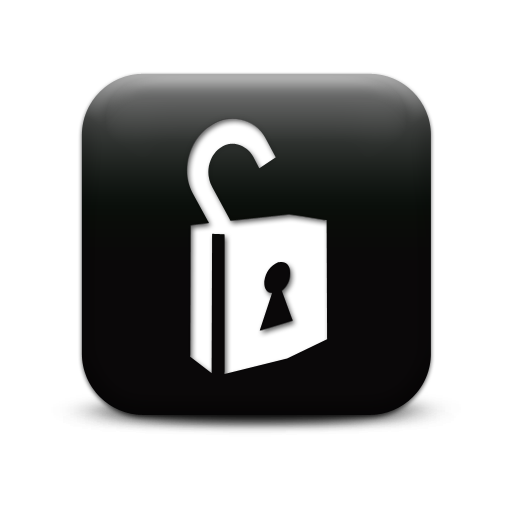 Lock Unlock Icon Black White