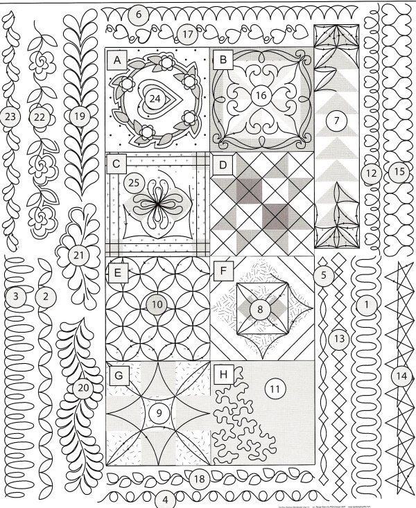 15 Free Machine Quilting Designs Patterns Images