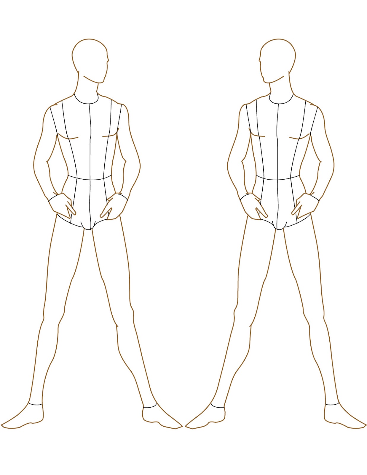 Male Fashion Figure Template