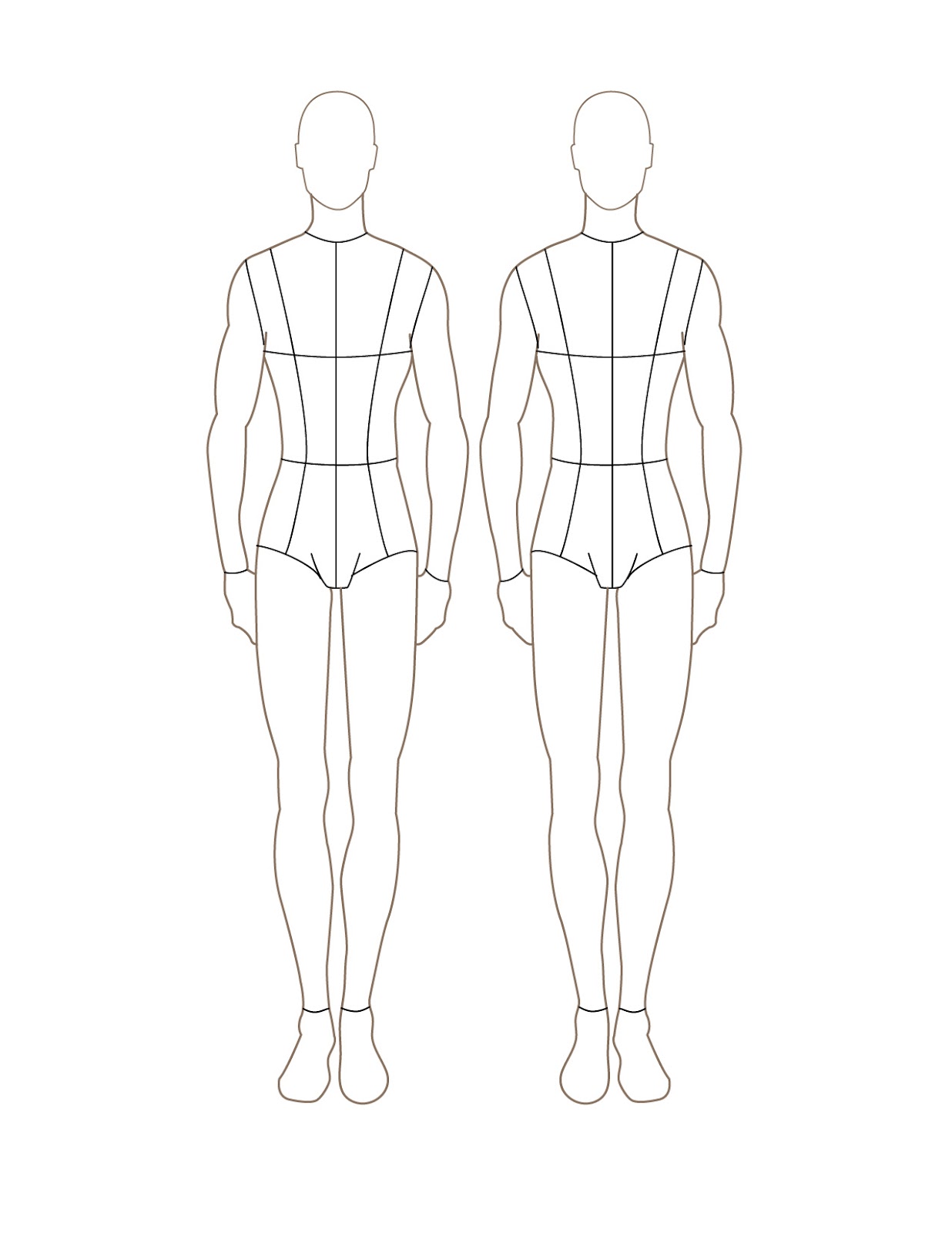 Male Fashion Figure Template