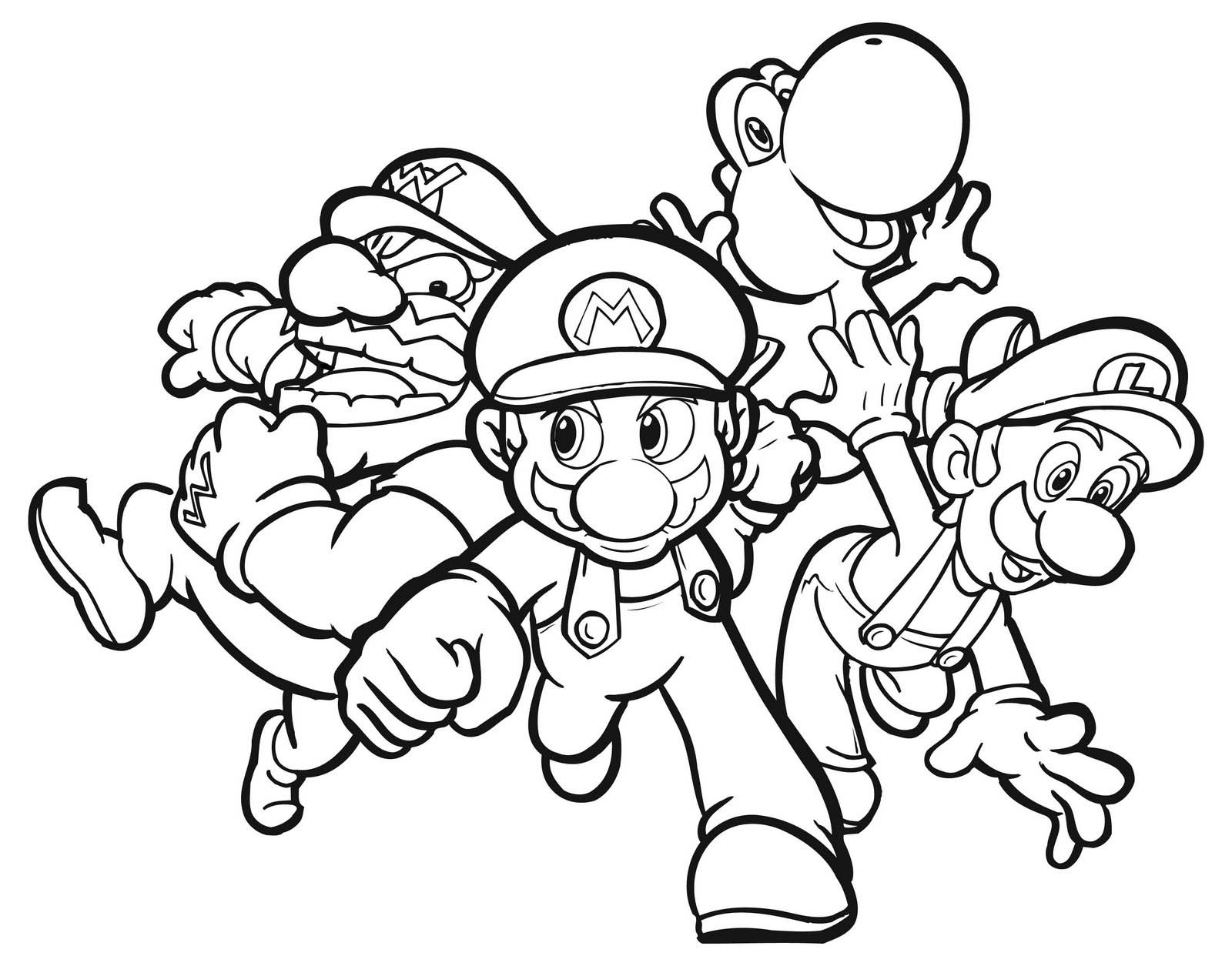 Mario Printable Coloring Pages