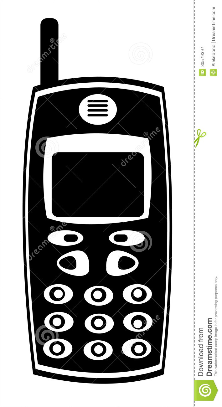 Mobile Phone White Vector