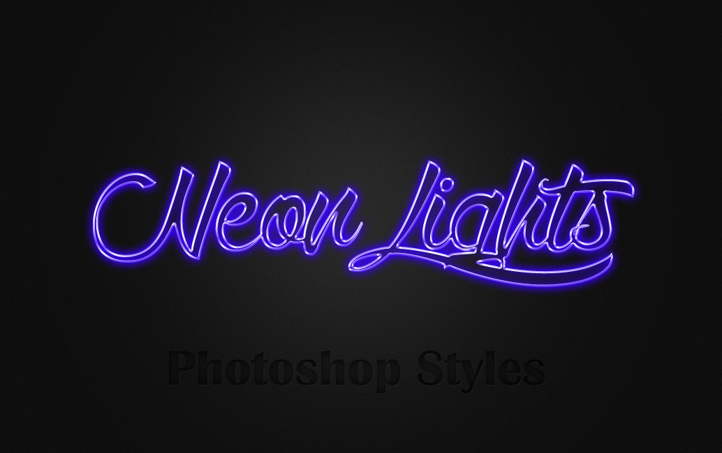 Neon Lights Photoshop