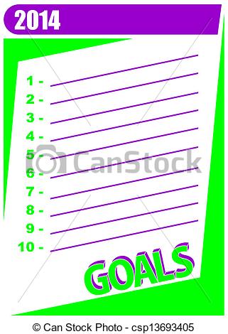 New Year Goals Clip Art