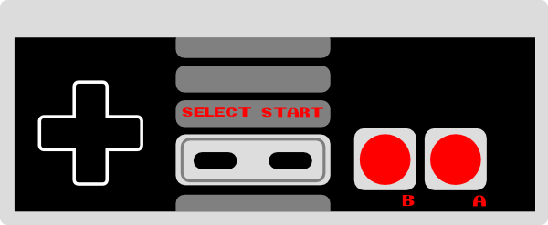 Nintendo NES Controller Drawing