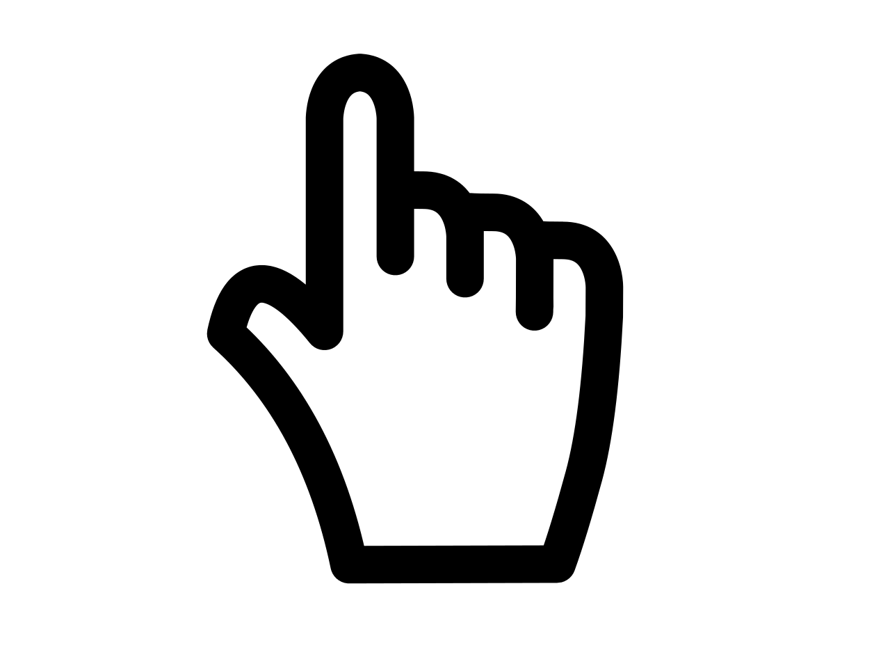 Pointing Hand Cursor Icon
