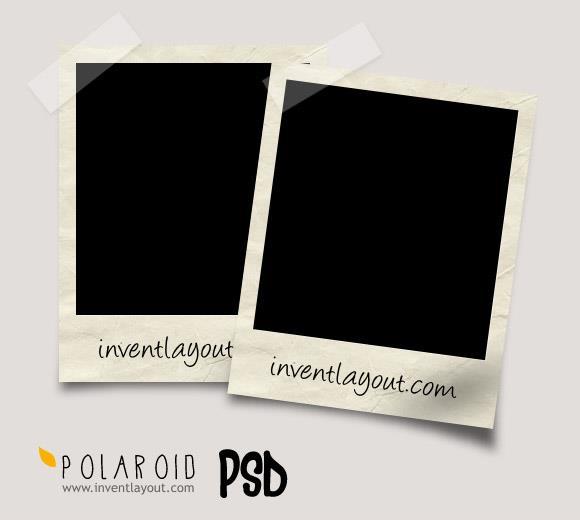 Polaroid Frames PSD Templates Polaroid Frames PSD Templates