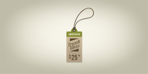 Price Tag PSD