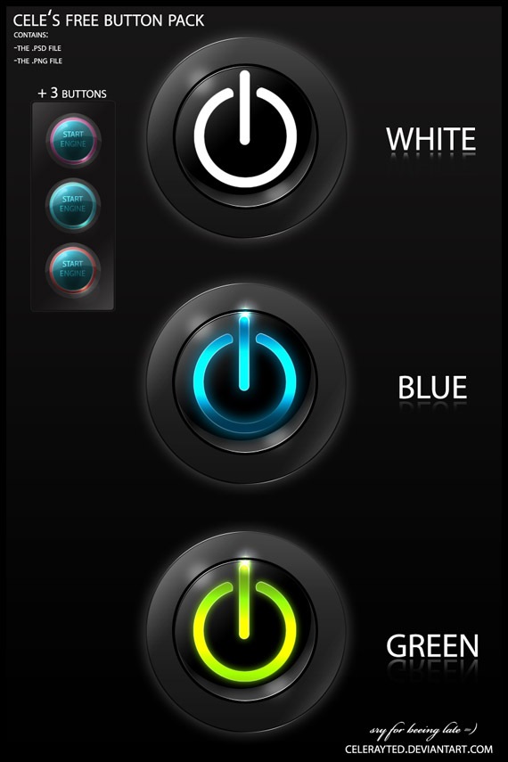 PSD Buttons Free Download PSD Buttons Free Download