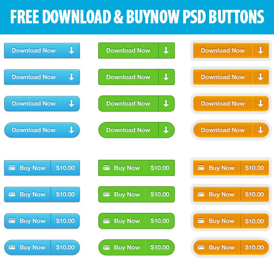 PSD Buttons Free Download