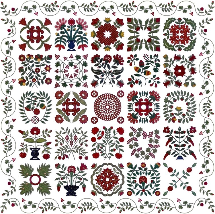 Quilt Machine Embroidery Applique Designs