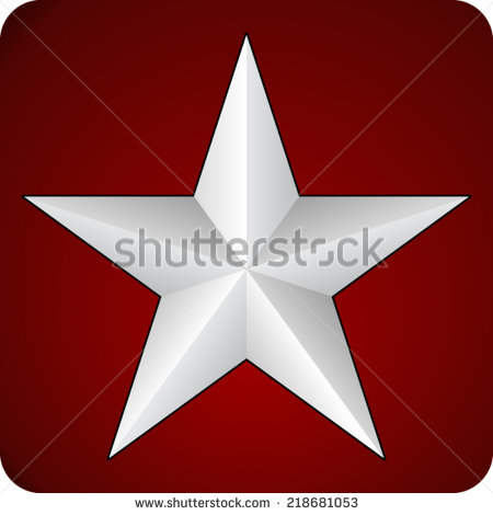 Red with White Stars Background