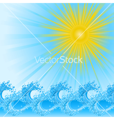 River Wave Vector Art