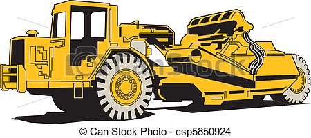 Scraper Heavy Machinery Clip Art