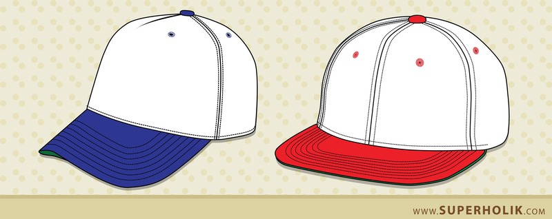 Snapback Hat Vector Template