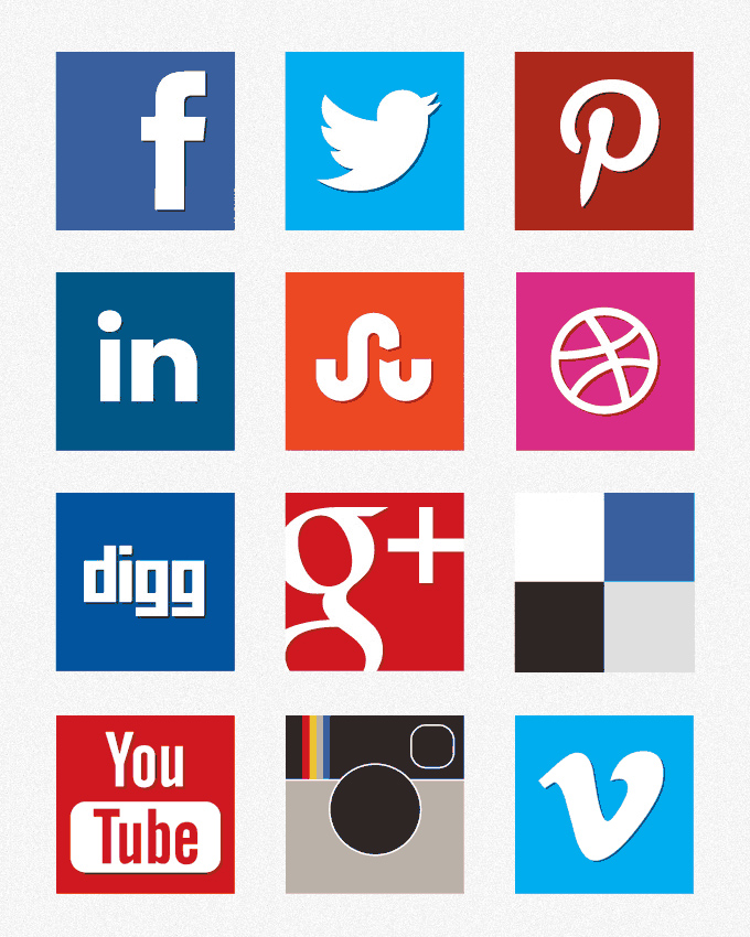 12 Social Media Icon Logo.png Images