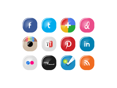 Social Media Icons Small