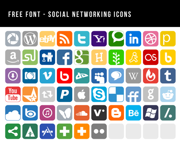Social Media Icons Vector Free