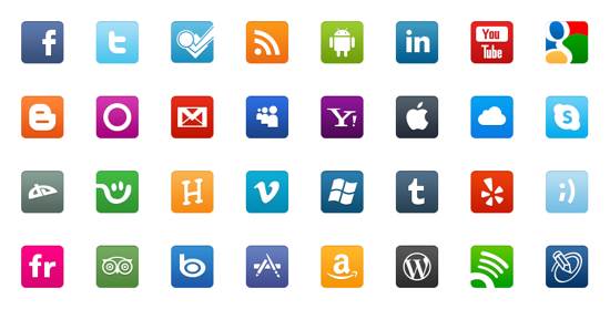 Social Network Icon Sets Free