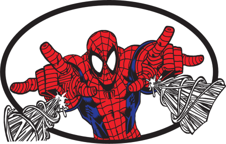 Spider-Man Web Logo Vector