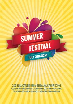 Summer Festival Poster Design