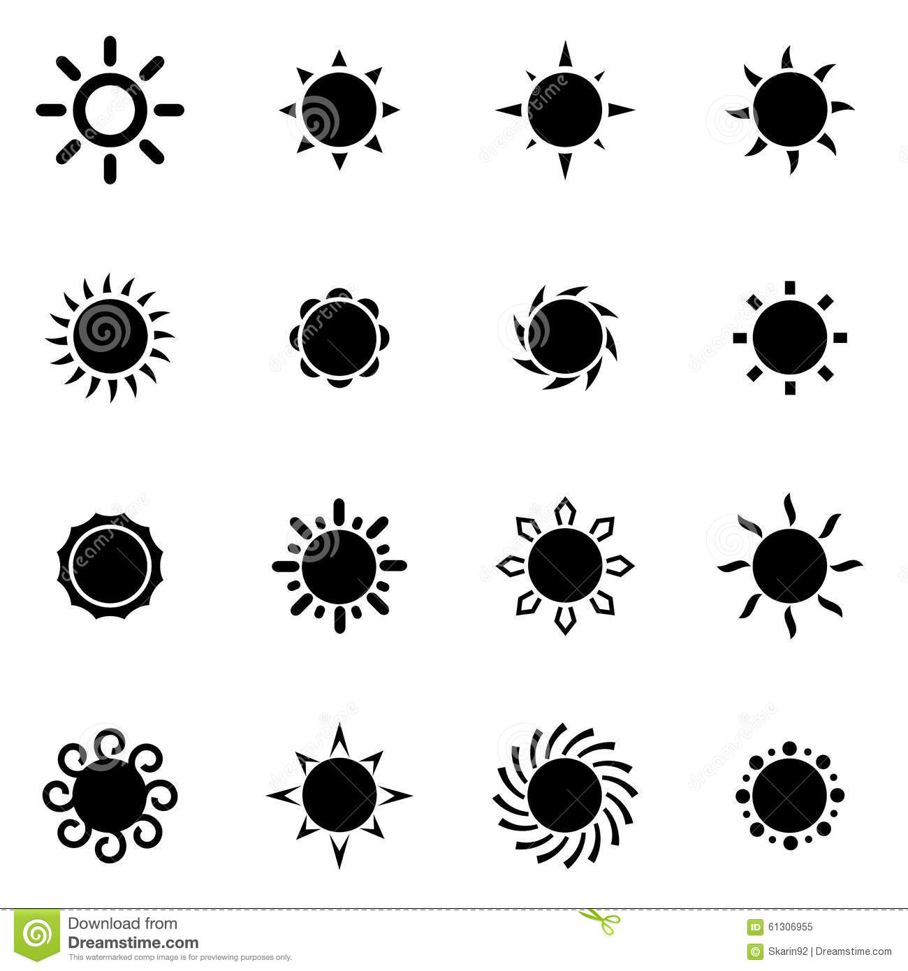 Sun Vector Black