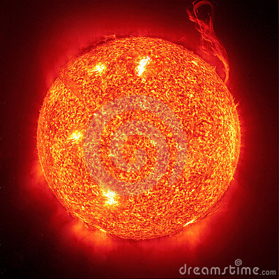 Sun with Black Backround