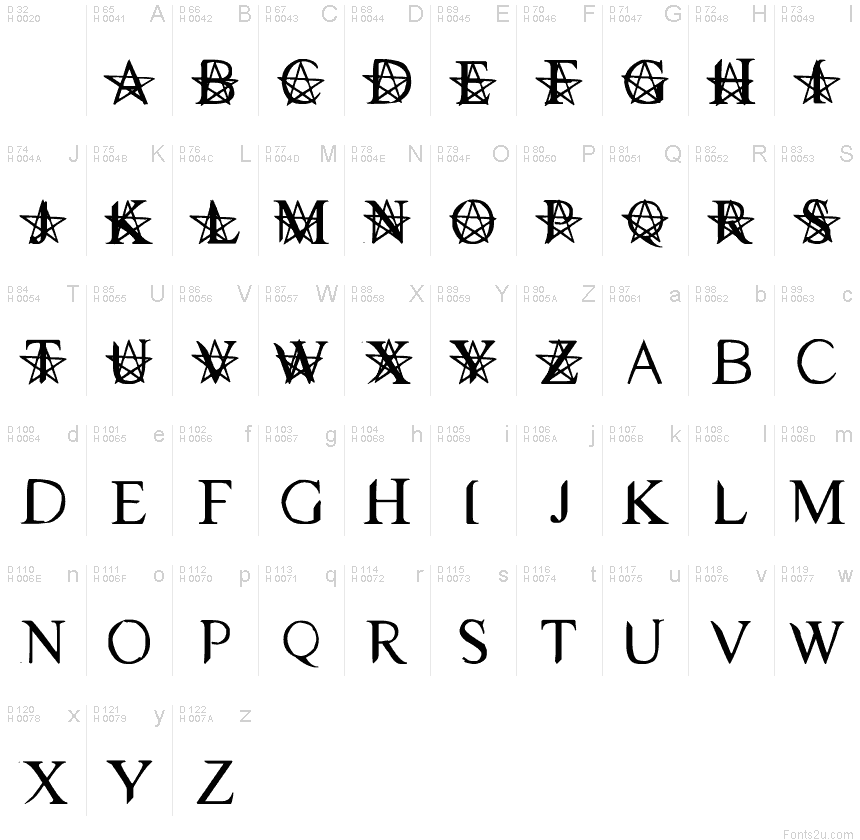 Supernatural Font