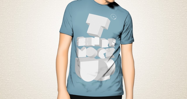 T-Shirt Mock UPS PSD Templates Free