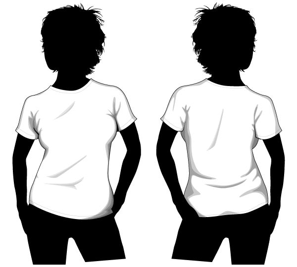 T-Shirt Template Front and Back