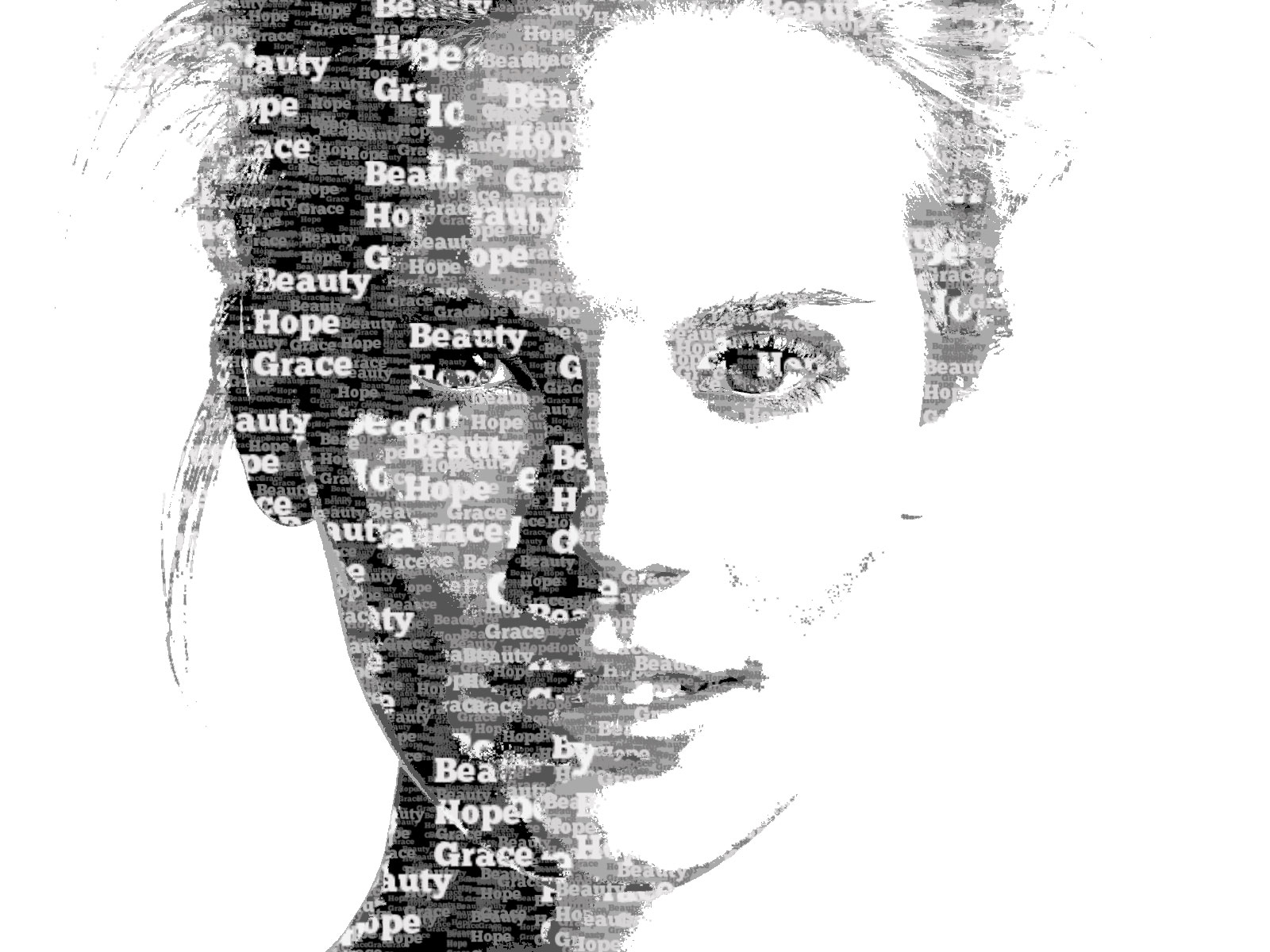 Text Portrait Photoshop Tutorial