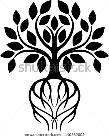 Tree with Roots Vector