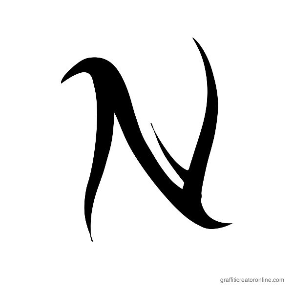 12 Letter N Fonts Images