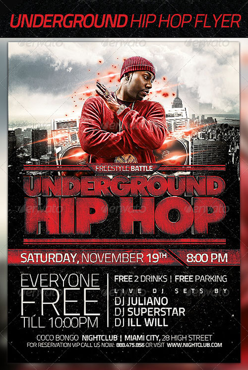 Underground Hip Hop Flyer