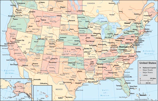 United States Map Vector