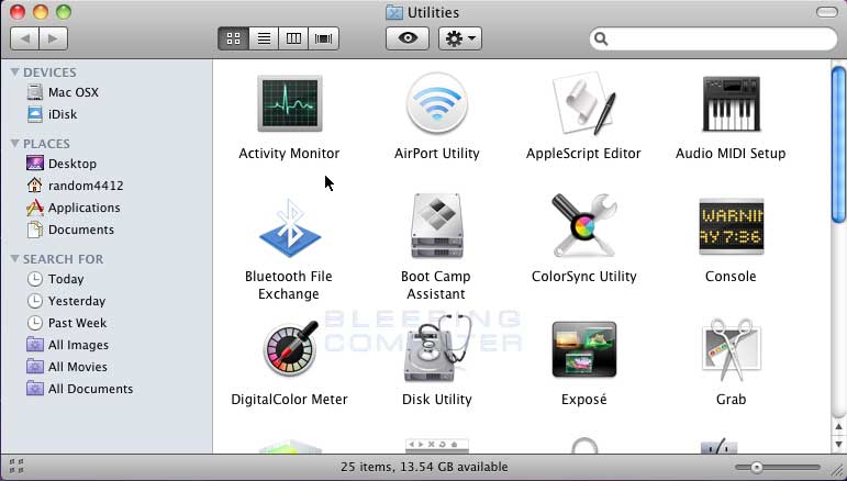 Utilities Folder On Mac