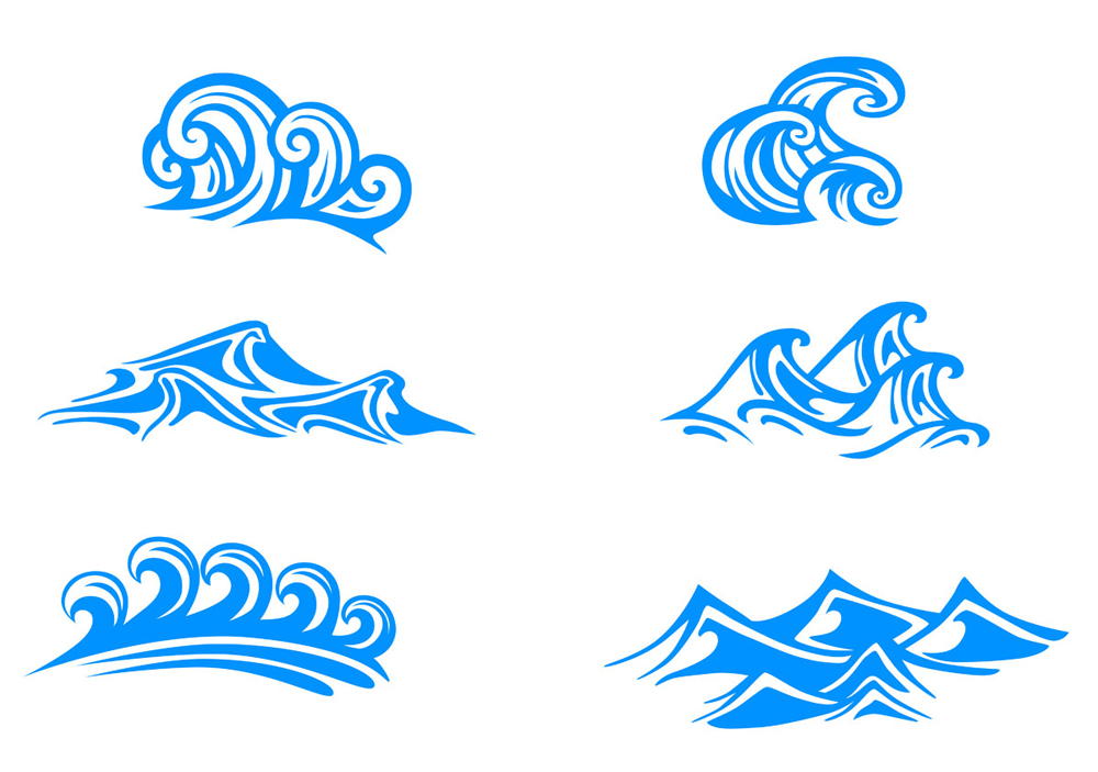 Vector Graphics Blue Waves