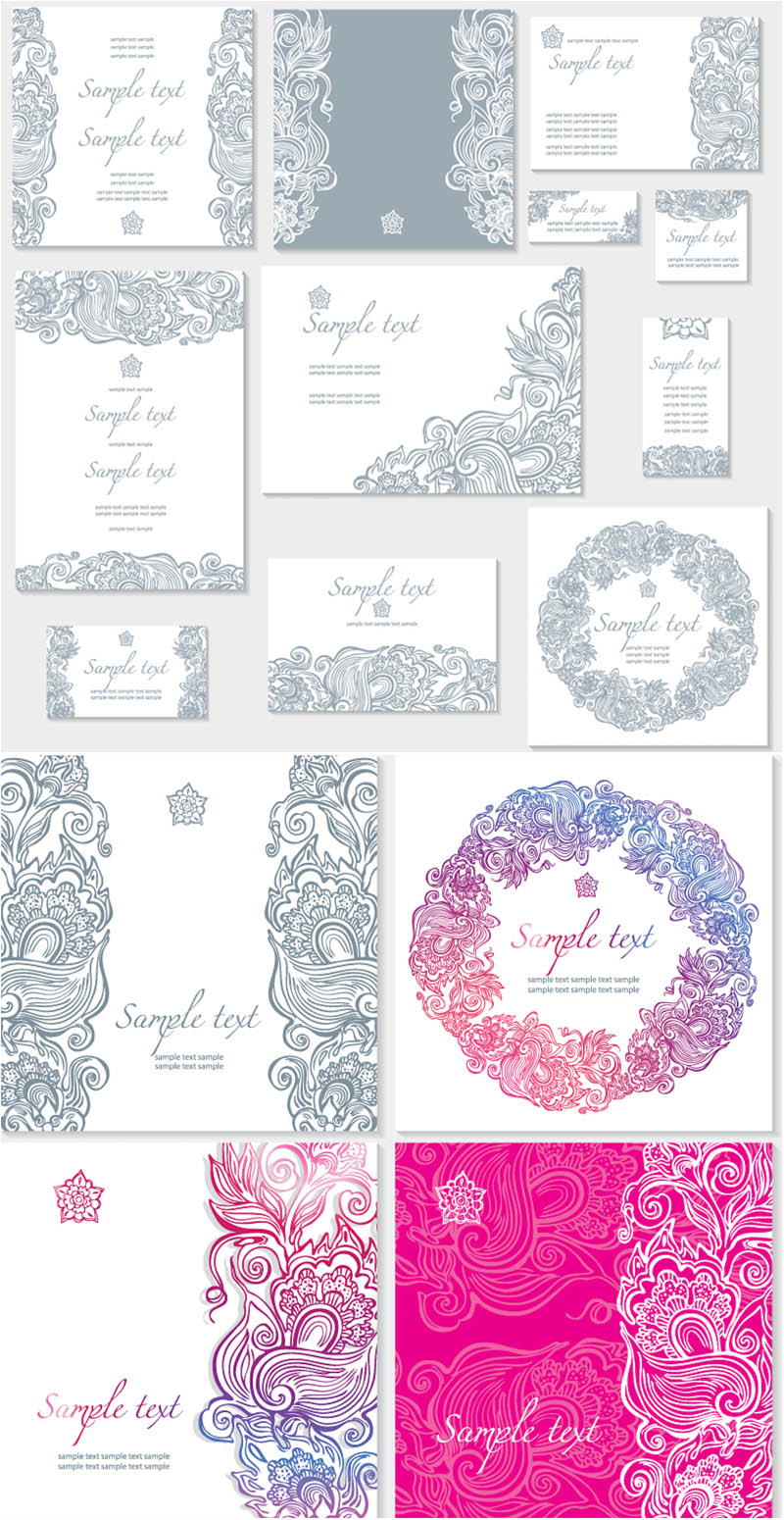 Vector Wedding Invitation Templates