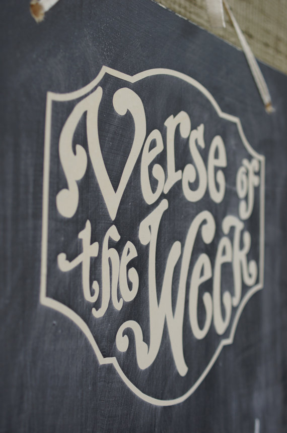 Verse of the Week Chalkboard DIY