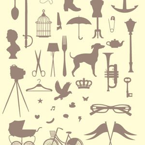 Victorian Silhouette Clip Art