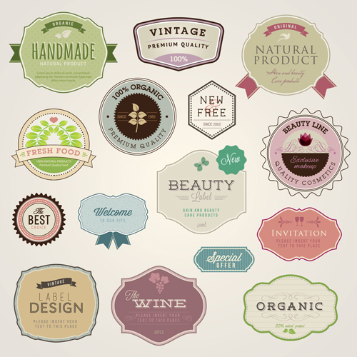 Vintage Food Label Clip Art