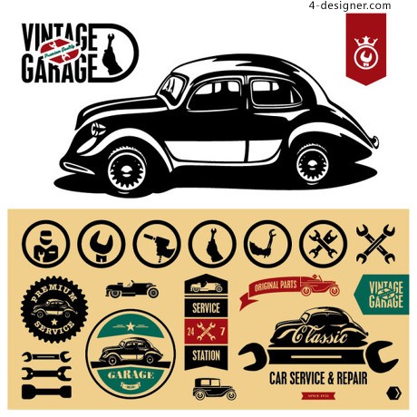 Vintage Garage Vector